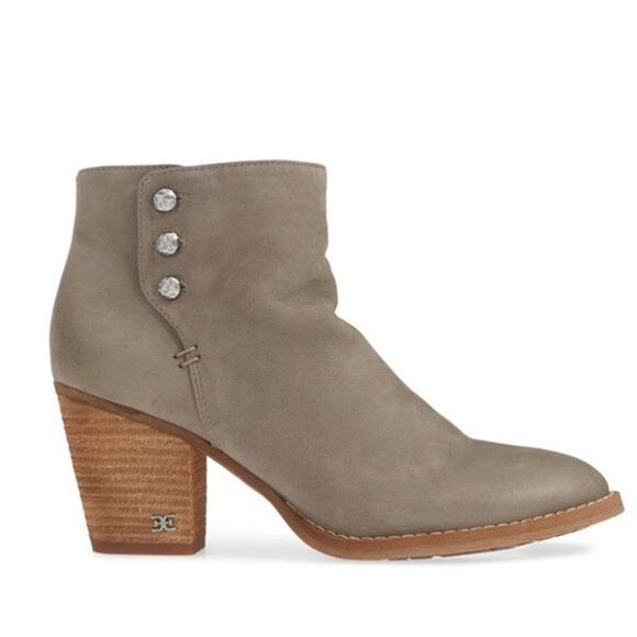 NEW Sam Edelman Mariella Gray Slouchy Bootie 9.5 - Picture 1 of 11